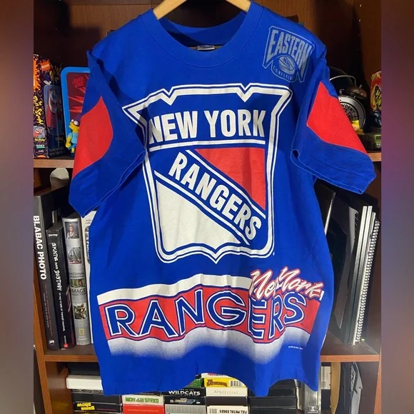 vintage 1994 AOP new York Rangers NHL tee shirt - Picture 1 of 5